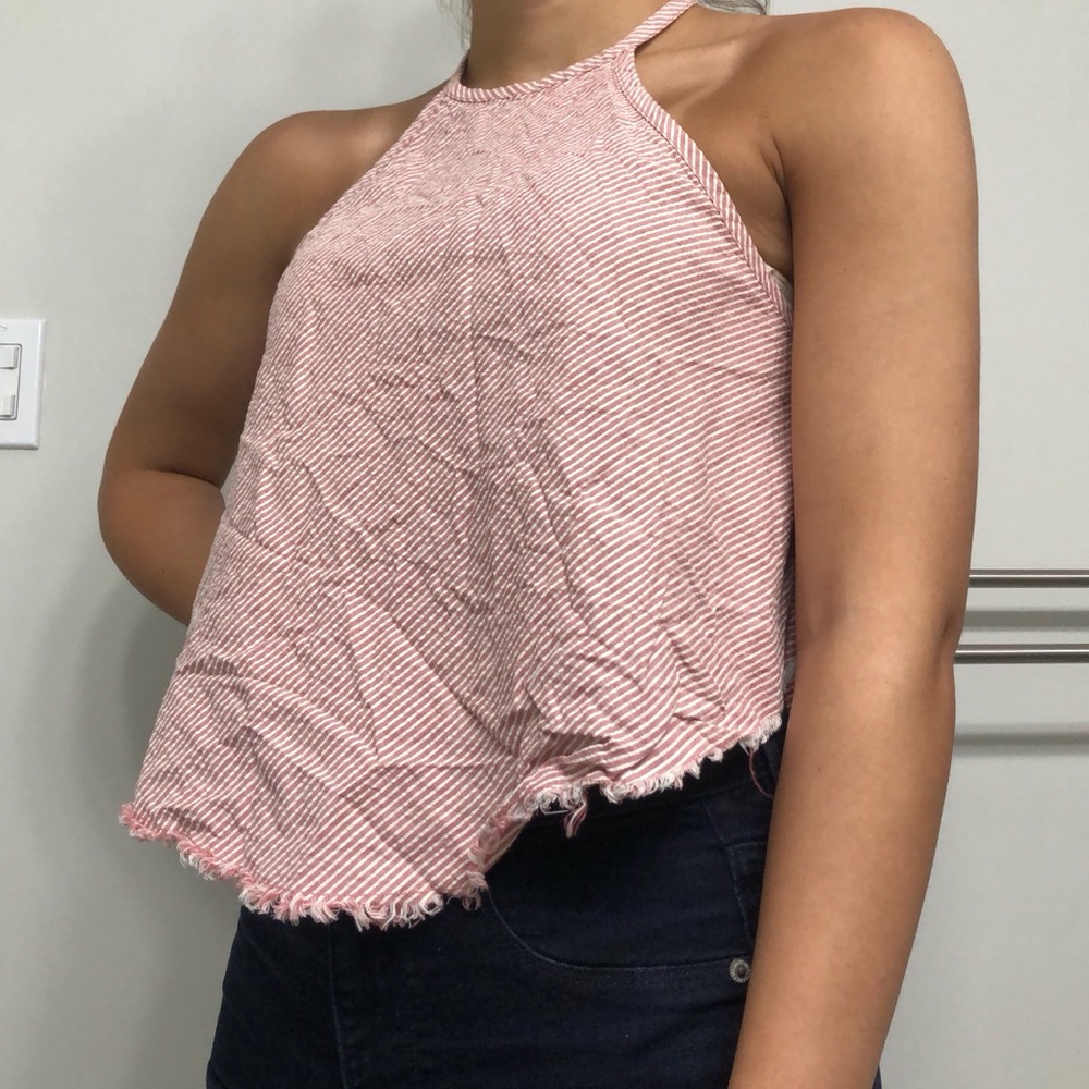 UO BDG High Neck Striped Top